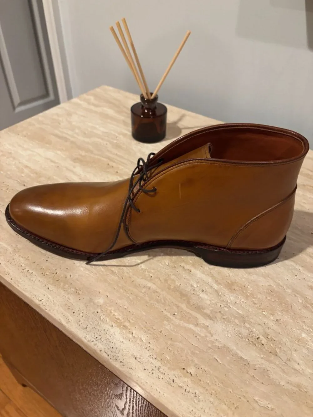 NEW Allen Edmonds Williamsburg Chukka Ankle Dress Boots 11 D US 2809 Walnut